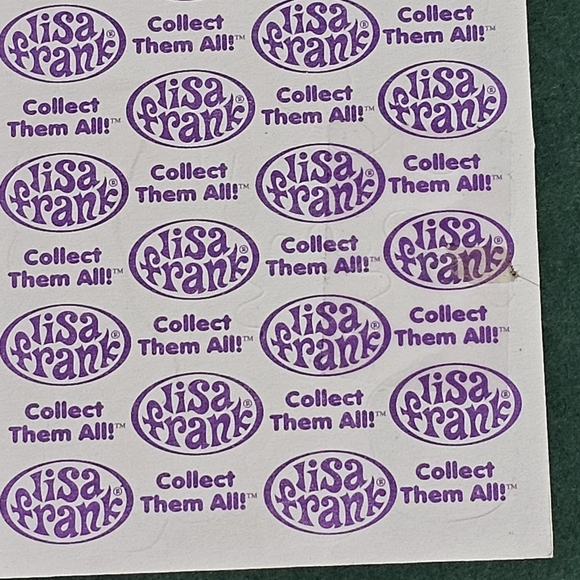 Lisa Frank Friends Forever Sticker Strip - 24 Stickers - Picture 4 of 12